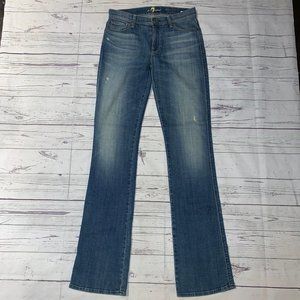 7 For All Mankind The Skinny BootCut Jeans (35" Inseam) 28" Waist